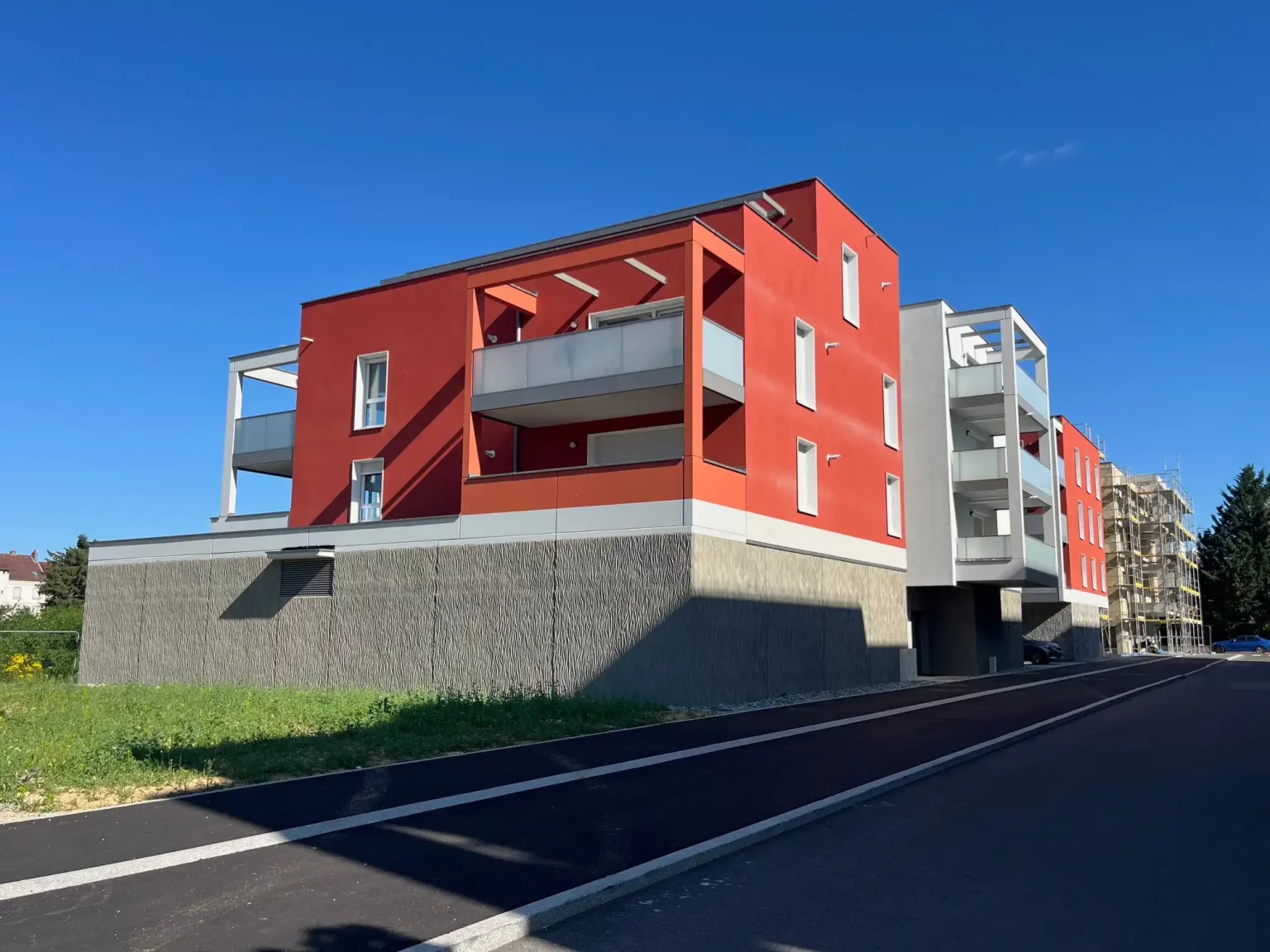 Vue en travaux du programme le Clos des Arts à Belfort - Atik