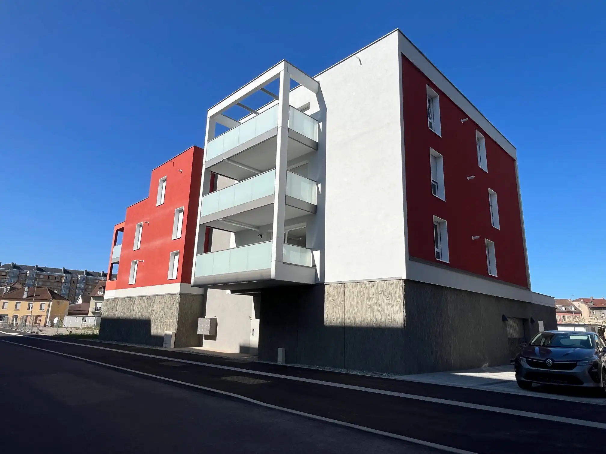 Vue en travaux du programme le Clos des Arts à Belfort - Atik