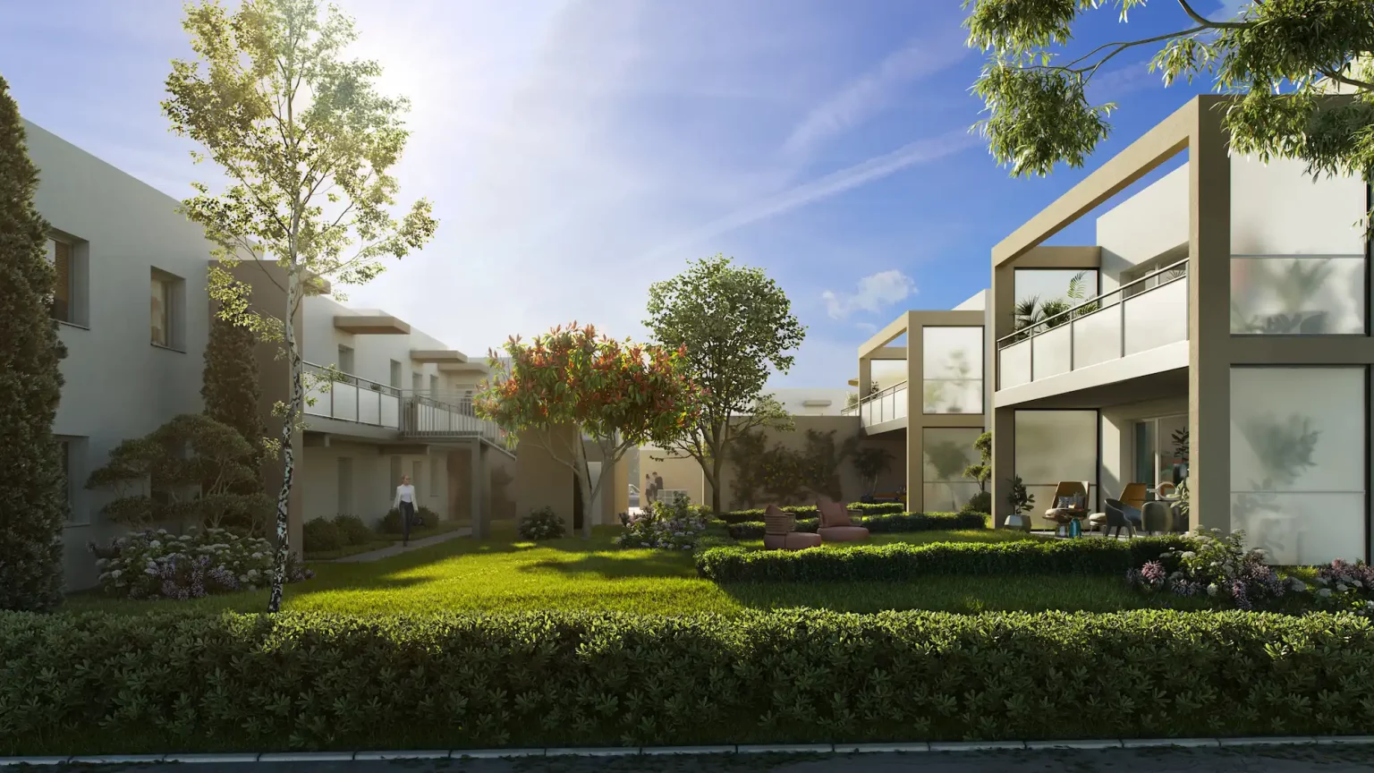 Vue 3D du programme Bergamotte à Sennecey-lès-Dijon - Atik