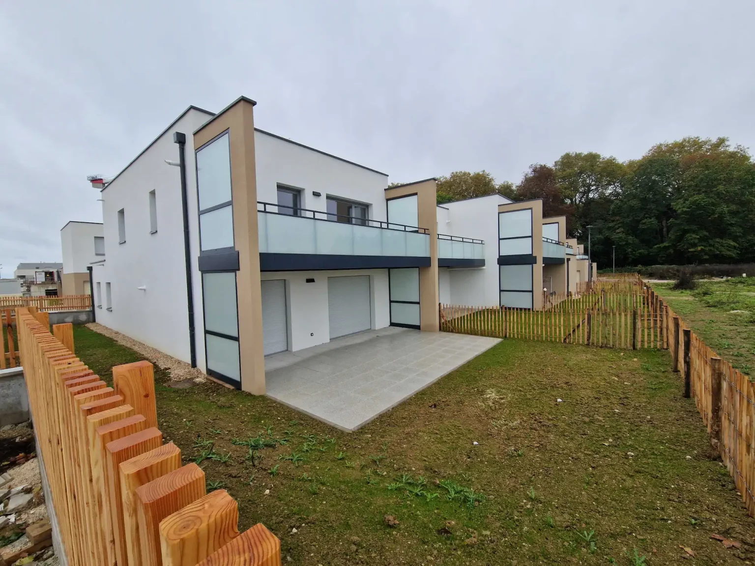 Vue de la construction du programme Bergamotte à Sennecey-lès-Dijon - Atik
