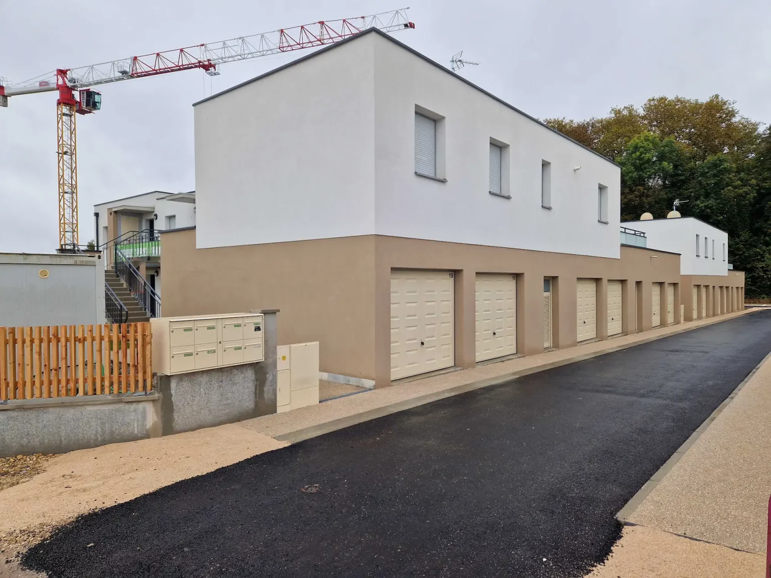 Vue de la construction du programme Bergamotte à Sennecey-lès-Dijon - Atik